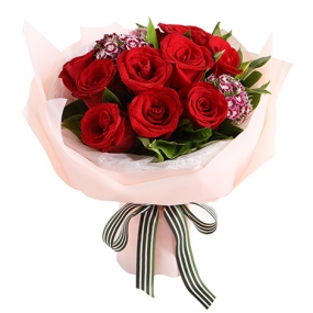 send half dozen red roses in bouquet to japan, flower delivery japan