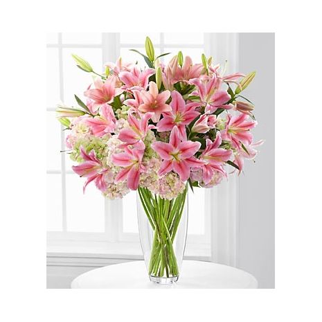 send lilies in vase