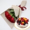 Gift Delivery Japan - Flowers with Berries Cake